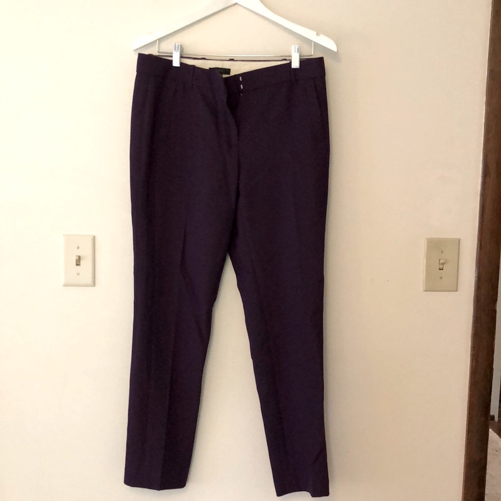 Women’s purple J. Crew work pants